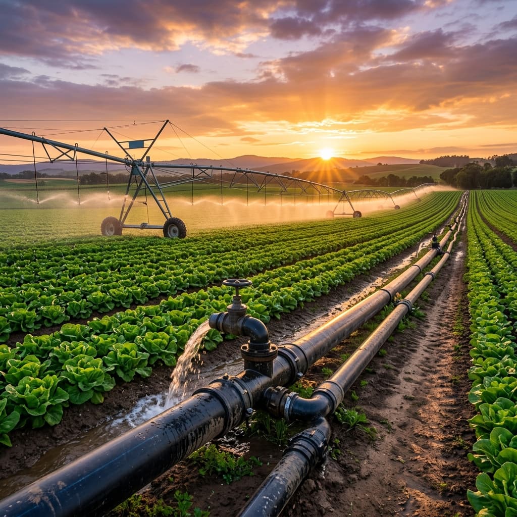 Agricultural Irrigation with HDPE Pipes