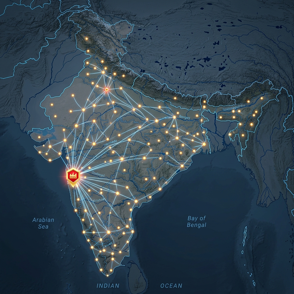 Coverage Map of India